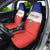 Costa Rica Football Car Seat Cover Map With Los Ticos Sporty Style - Wonder Print Shop