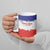 Custom Costa Rica Football Ceramic Mug Map With Los Ticos Sporty Style - Wonder Print Shop