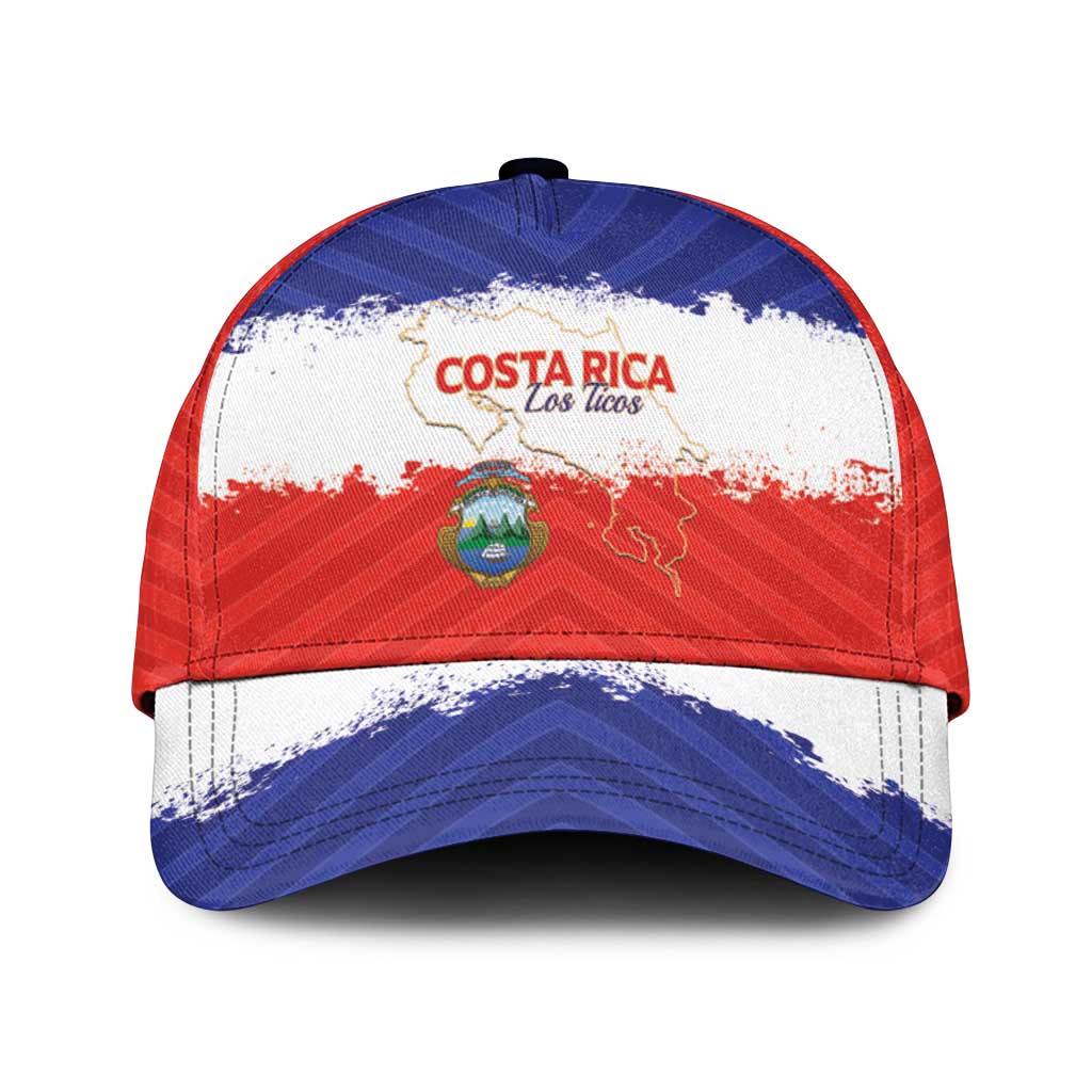 Costa Rica Football Classic Cap Map With Los Ticos Sporty Style - Wonder Print Shop