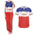 Custom Costa Rica Football Couples Matching Tank Maxi Dress and Hawaiian Shirt Map With Los Ticos Sporty Style - Wonder Print Shop