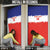 Custom Costa Rica Football Door Cover Map With Los Ticos Sporty Style - Wonder Print Shop
