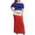 Custom Costa Rica Football Family Matching Off Shoulder Maxi Dress and Hawaiian Shirt Map With Los Ticos Sporty Style - Wonder Print Shop