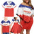 Custom Costa Rica Football Family Matching Off Shoulder Short Dress and Hawaiian Shirt Map With Los Ticos Sporty Style - Wonder Print Shop