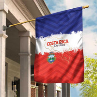 Costa Rica Football Garden Flag Map With Los Ticos Sporty Style - Wonder Print Shop