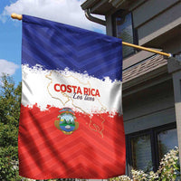Costa Rica Football Garden Flag Map With Los Ticos Sporty Style - Wonder Print Shop