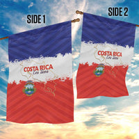 Costa Rica Football Garden Flag Map With Los Ticos Sporty Style - Wonder Print Shop