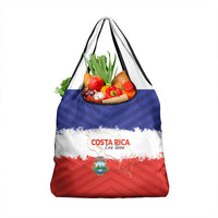 Costa Rica Football Grocery Bag Map With Los Ticos Sporty Style - Wonder Print Shop
