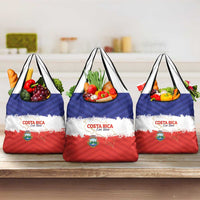 Costa Rica Football Grocery Bag Map With Los Ticos Sporty Style - Wonder Print Shop