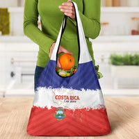 Costa Rica Football Grocery Bag Map With Los Ticos Sporty Style - Wonder Print Shop