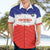 Custom Costa Rica Football Hawaiian Shirt Map With Los Ticos Sporty Style - Wonder Print Shop