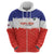Custom Costa Rica Football Hoodie Map With Los Ticos Sporty Style - Wonder Print Shop