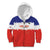 Custom Costa Rica Football Kid Hoodie Map With Los Ticos Sporty Style - Wonder Print Shop