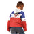Custom Costa Rica Football Kid Hoodie Map With Los Ticos Sporty Style - Wonder Print Shop