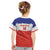 Custom Costa Rica Football Kid T Shirt Map With Los Ticos Sporty Style - Wonder Print Shop
