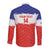 Custom Costa Rica Football Long Sleeve Button Shirt Map With Los Ticos Sporty Style - Wonder Print Shop
