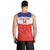 Custom Costa Rica Football Men Tank Top Map With Los Ticos Sporty Style - Wonder Print Shop