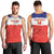 Custom Costa Rica Football Men Tank Top Map With Los Ticos Sporty Style - Wonder Print Shop