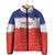 Custom Costa Rica Football Padded Jacket Map With Los Ticos Sporty Style - Wonder Print Shop