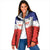 Custom Costa Rica Football Padded Jacket Map With Los Ticos Sporty Style - Wonder Print Shop