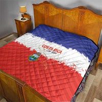 Costa Rica Football Quilt Map With Los Ticos Sporty Style - Wonder Print Shop