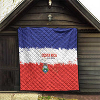 Costa Rica Football Quilt Map With Los Ticos Sporty Style - Wonder Print Shop