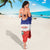Costa Rica Football Sarong Map With Los Ticos Sporty Style - Wonder Print Shop