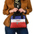 Costa Rica Football Shoulder Handbag Map With Los Ticos Sporty Style - Wonder Print Shop