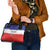 Costa Rica Football Shoulder Handbag Map With Los Ticos Sporty Style - Wonder Print Shop
