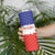 Custom Costa Rica Football Skinny Tumbler Map With Los Ticos Sporty Style - Wonder Print Shop