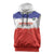 Custom Costa Rica Football Sleeveless Hoodie Map With Los Ticos Sporty Style - Wonder Print Shop
