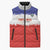 Custom Costa Rica Football Sleeveless Puffer Jacket Map With Los Ticos Sporty Style - Wonder Print Shop