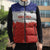Custom Costa Rica Football Sleeveless Puffer Jacket Map With Los Ticos Sporty Style - Wonder Print Shop