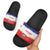 Costa Rica Football Slide Sandals Map With Los Ticos Sporty Style - Wonder Print Shop
