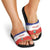 Costa Rica Football Slide Sandals Map With Los Ticos Sporty Style - Wonder Print Shop