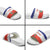 Costa Rica Football Slide Sandals Map With Los Ticos Sporty Style - Wonder Print Shop
