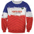 Custom Costa Rica Football Sweatshirt Map With Los Ticos Sporty Style - Wonder Print Shop