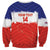 Custom Costa Rica Football Sweatshirt Map With Los Ticos Sporty Style - Wonder Print Shop