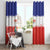 Costa Rica Football Window Curtain Map With Los Ticos Sporty Style - Wonder Print Shop
