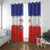 Costa Rica Football Window Curtain Map With Los Ticos Sporty Style - Wonder Print Shop