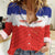 Custom Costa Rica Football Women Casual Shirt Map With Los Ticos Sporty Style - Wonder Print Shop
