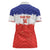 Custom Costa Rica Football Women Polo Shirt Map With Los Ticos Sporty Style - Wonder Print Shop