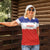 Custom Costa Rica Football Women Polo Shirt Map With Los Ticos Sporty Style - Wonder Print Shop