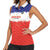 Custom Costa Rica Football Women Sleeveless Polo Shirt Map With Los Ticos Sporty Style - Wonder Print Shop