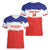 Custom Costa Rica Football Women V-Neck T-Shirt Map With Los Ticos Sporty Style - Wonder Print Shop