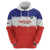 Custom Costa Rica Football Zip Hoodie Map With Los Ticos Sporty Style - Wonder Print Shop