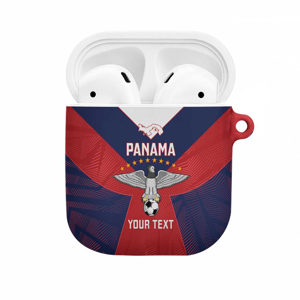 Custom Panama Football AirPods Case Los Canaleros Harpy Eagle - Wonder Print Shop