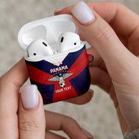 Custom Panama Football AirPods Case Los Canaleros Harpy Eagle - Wonder Print Shop