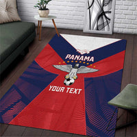Custom Panama Football Area Rug Los Canaleros Harpy Eagle - Wonder Print Shop