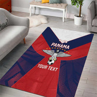 Custom Panama Football Area Rug Los Canaleros Harpy Eagle - Wonder Print Shop