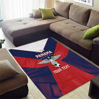 Custom Panama Football Area Rug Los Canaleros Harpy Eagle - Wonder Print Shop